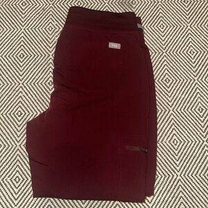 Figs Women's Burgundy Scrub Pants